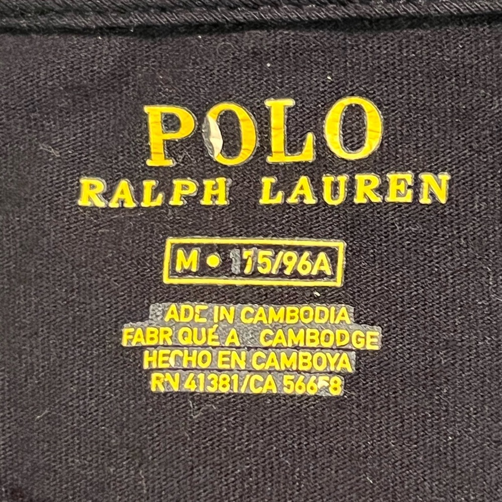 Polo Ralph Lauren Black Tee Men M - Picture 5 of 5